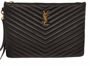 YSL Black Monogram Cassandre Classic Clutch