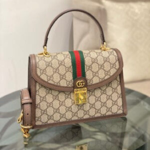 Gucci Bicolor Ophidia GG Small Top Handle Bag