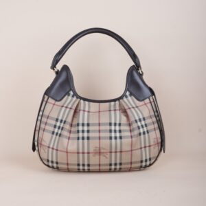 Burberry Bicolor Brooklyn Haymarket Shoulder Bag