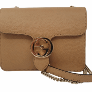 Gucci Beige Interlocking G Crossbody Small Bag