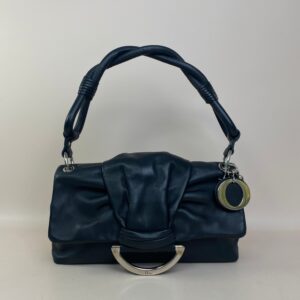 Christian Dior Black Demilune Shoulder Bag