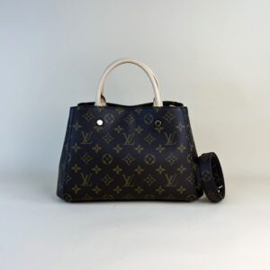 Louis Vuitton Monogram Montaigne BB Tote Bag with Strap