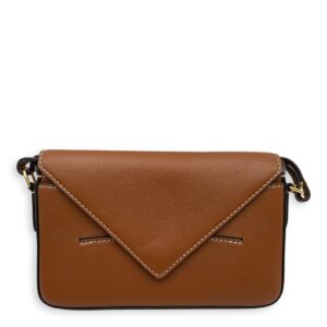 Mini Brown Crossbody Bag , Gold hardware