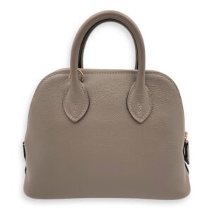 Bolide 1923 Mini Gris Meyer in Evercolor, Gold hardware