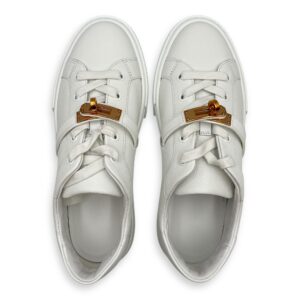 Day 38.5 Blanc Sneakers in Epsom, Rose Gold hardware