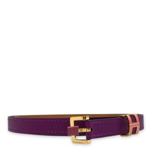Pop H 15 80cm Anemone/rose sakura Belt in Epsom, Gold hardware