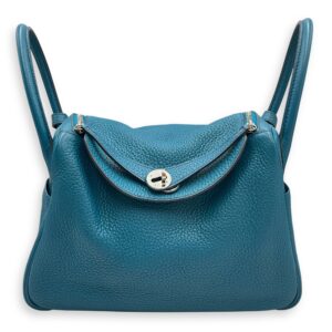 Eclat Lindy 34 Blue Izmir/Blue Sapphire in Clemence, Palladium hardware