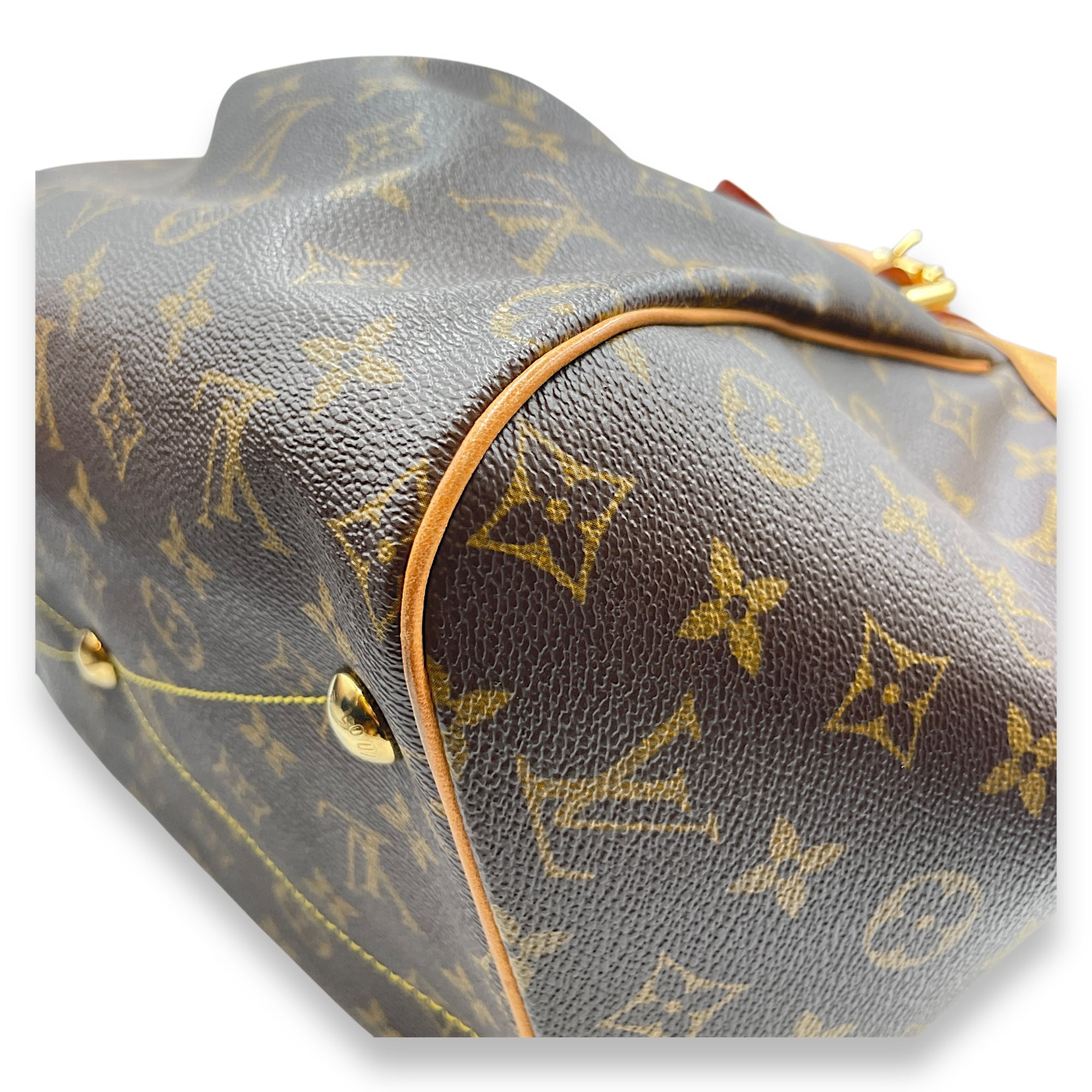 Tivoli GM Monogram Brown Top Handle Bag in Canvas, Gold hardware - Image 11