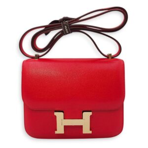 Constance Mirror 18 Rouge De Coeur in Chevre Chamkila, Permabrass hardware