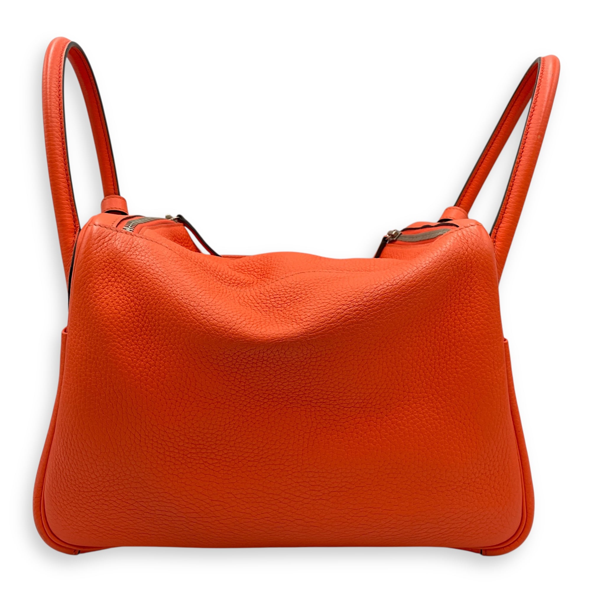 Lindy Verso 30 Orange Poppy/Bordeaux in Clemence, Palladium hardware - Image 3