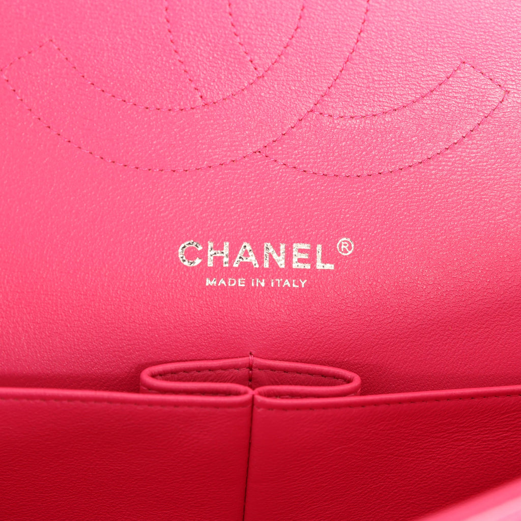 Pre-owned Chanel Jumbo Classic Double Flap Pink Lambskin Silver Hardware - Image 9