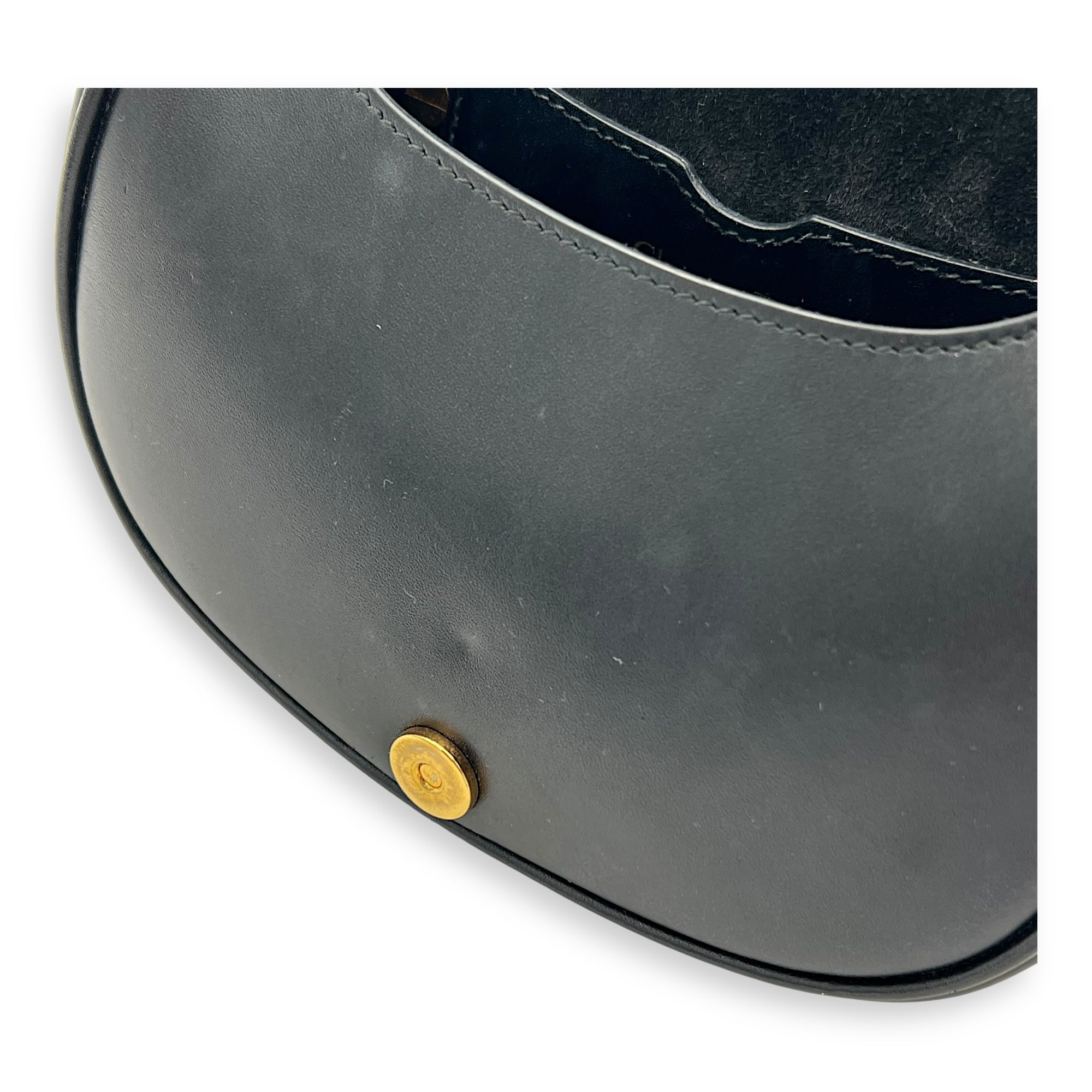 Bobby Shoulder Bag Small Black in Calfskin, Gold hardware - Image 11