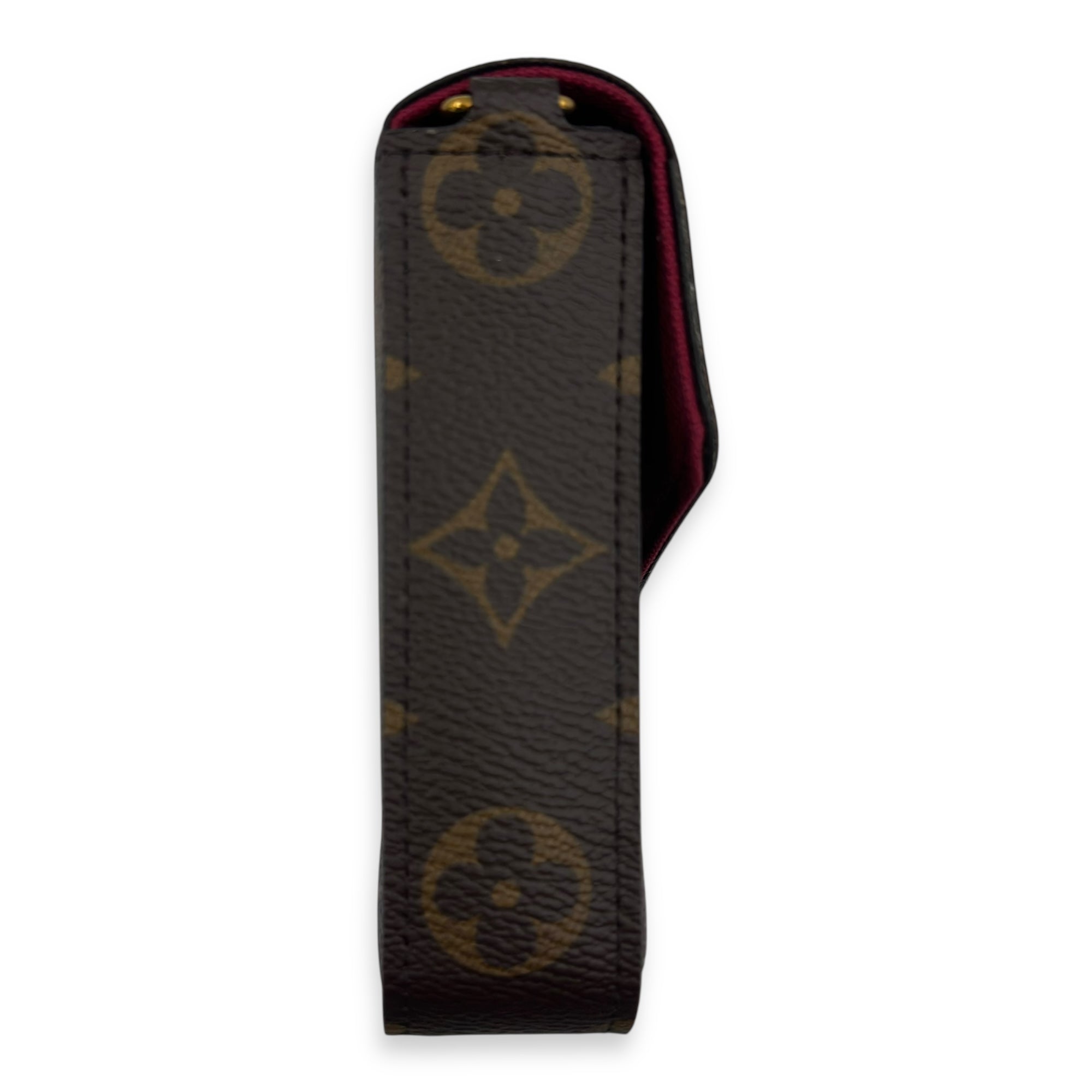 Felicie Wallet On Chain Brown in Monogram Coated Canvas, Gold hardware - Image 4