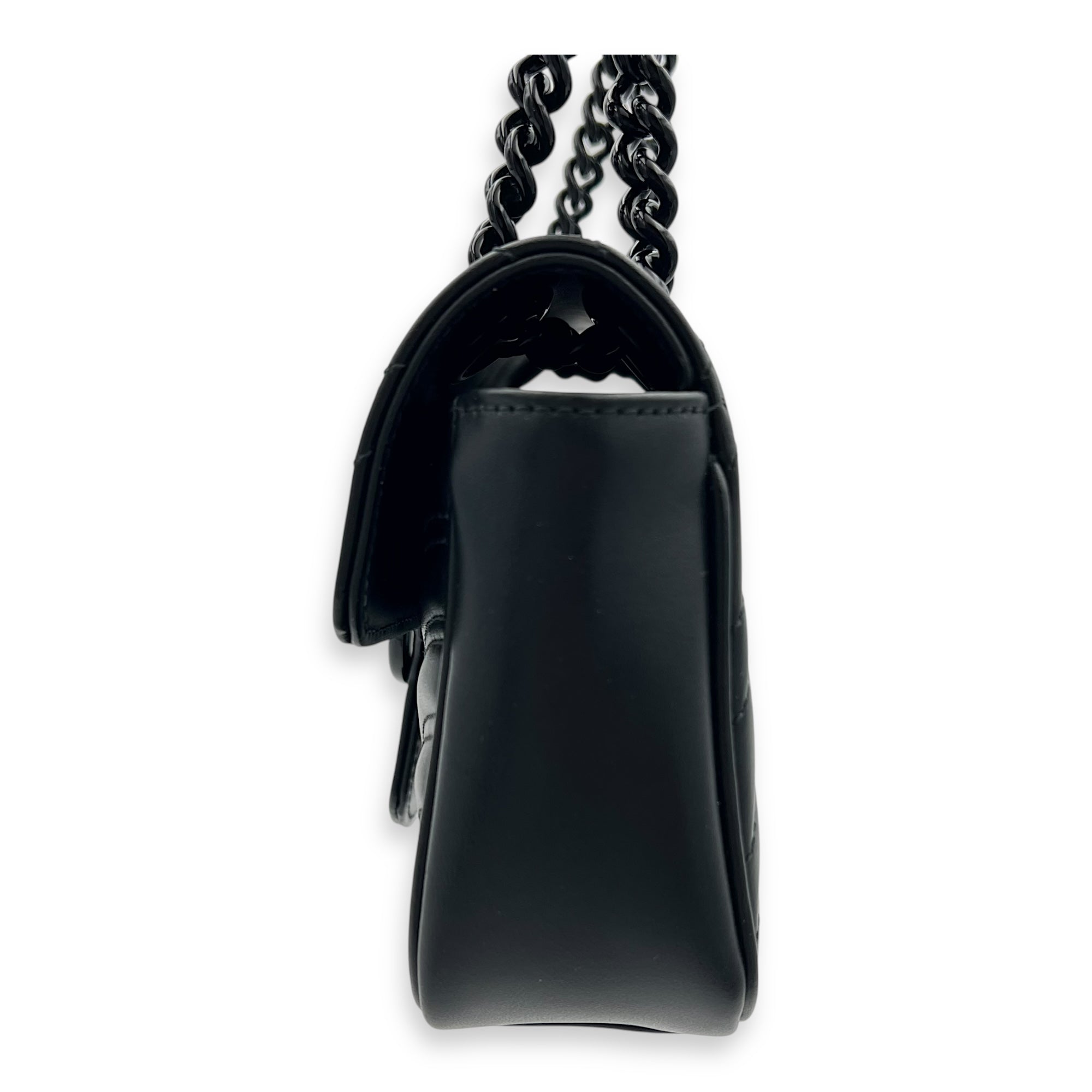 GG Marmont Shoulder Bag Small Black in Calfskin, black hardware - Image 5