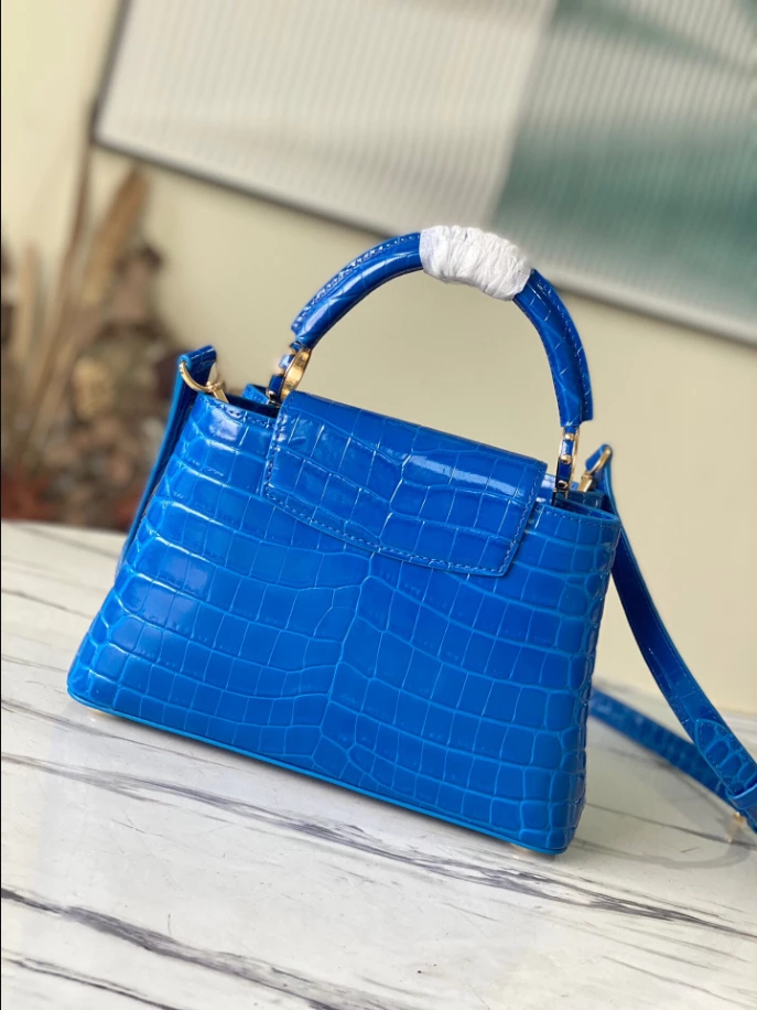 Capucines BB Crocodilien Brillant Bag - Image 4