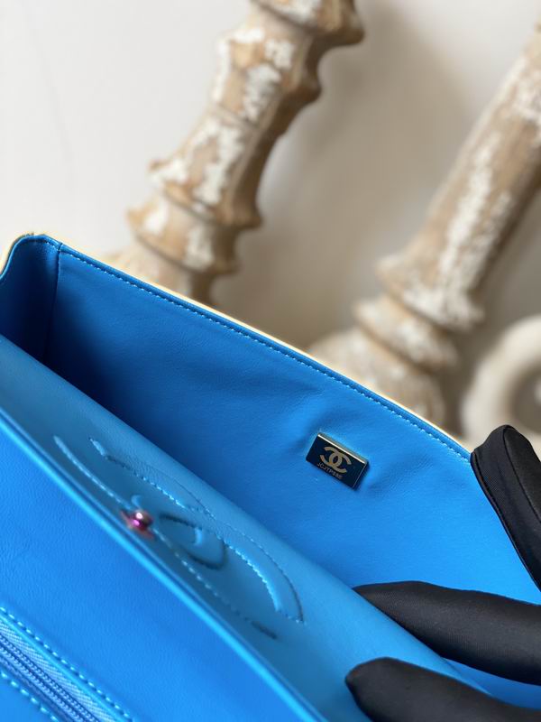 Chanel Medium Classic Handbag Yellow - Image 11