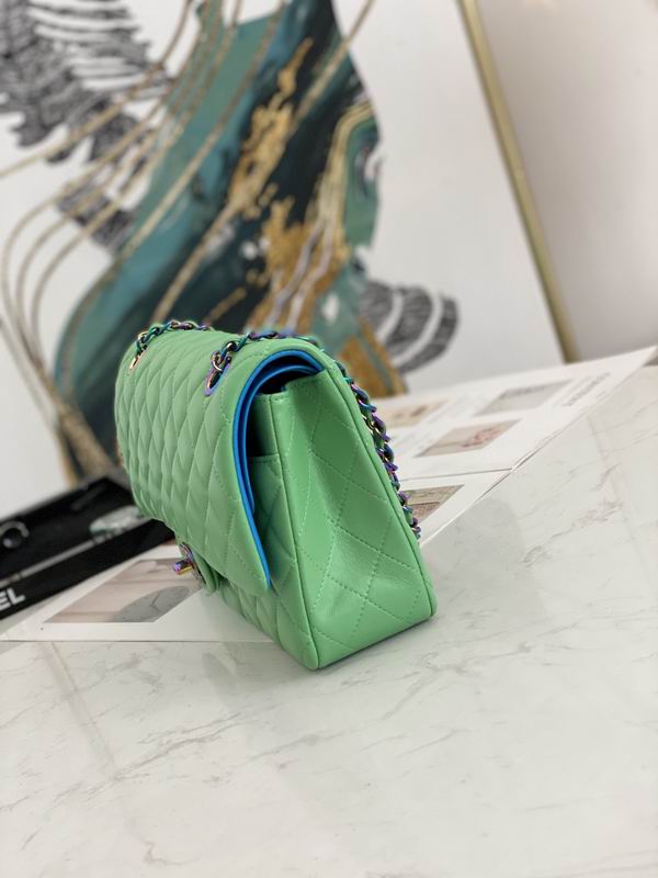 Chanel Medium Green Quilted Lambskin - Image 5