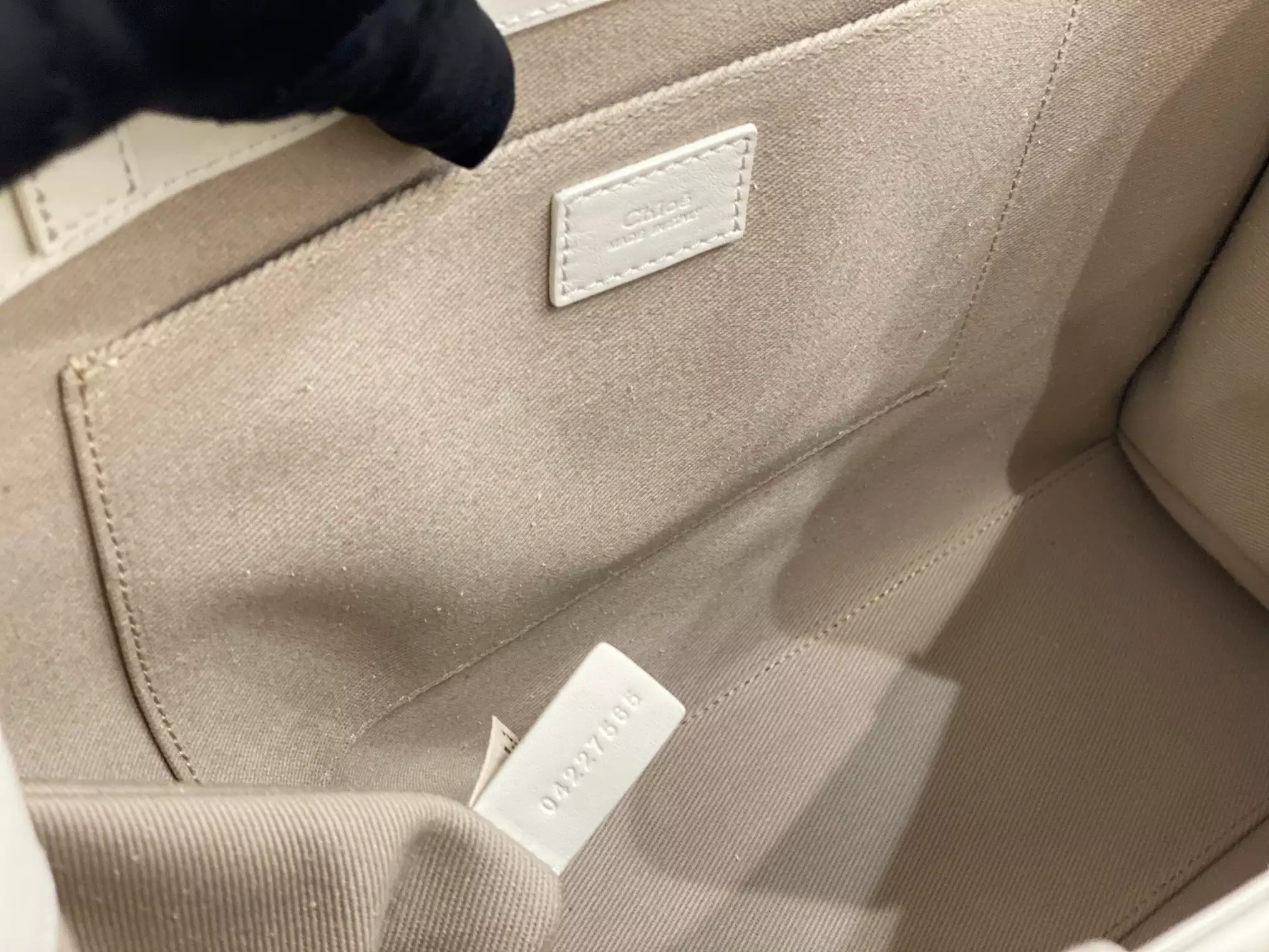 Chloé Large Woody Tote Bag White - Repbags.ru - Image 10