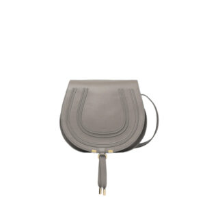 Chloé Marcie Cashmere Grey Medium Saddle Bag - Repbags.ru