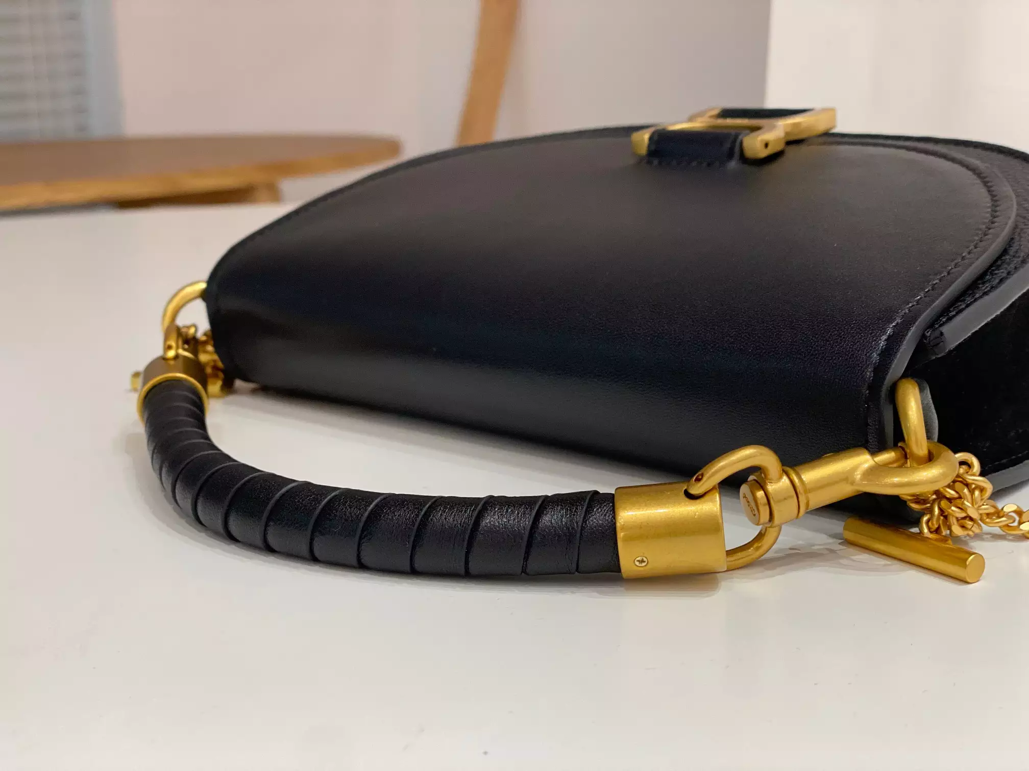 Chloé Marcie Chain Flap Bag in Black - Repbags.ru - Image 8