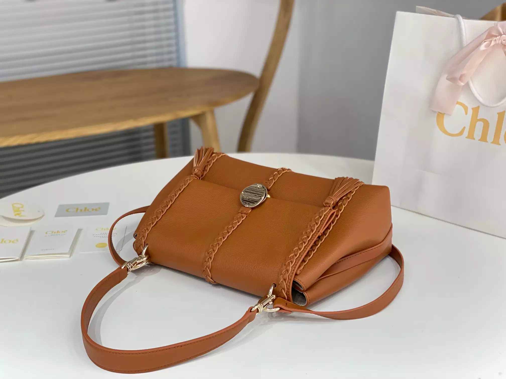 Chloé Penelope Medium Caramel Leather - Repbags.ru - Image 5