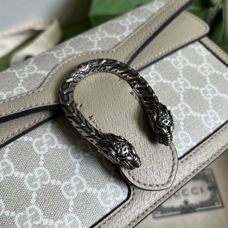 Dionysus GG small bag Beige and white GG Supreme canvas - GB100 - Image 8