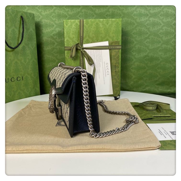 Dionysus GG small shoulder bag Beige and blue - Image 5