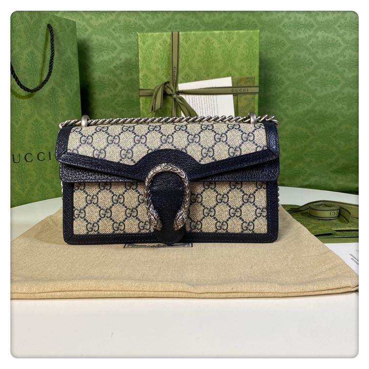 Dionysus GG small shoulder bag Beige and blue - Image 3