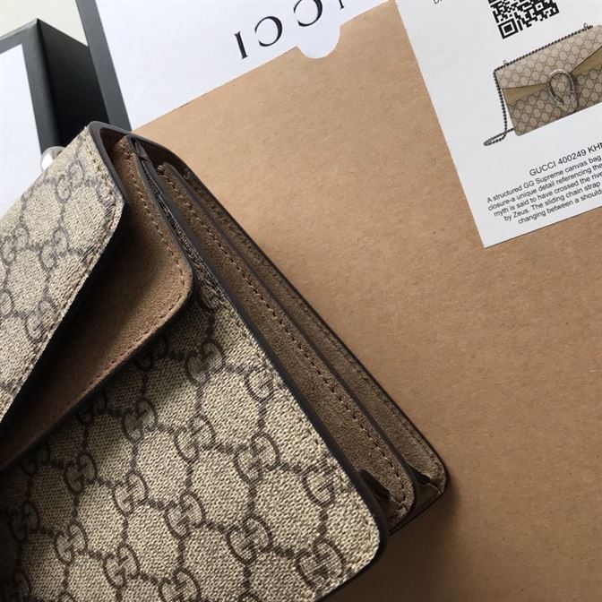 Dionysus GG small shoulder bag with taupe - Image 7