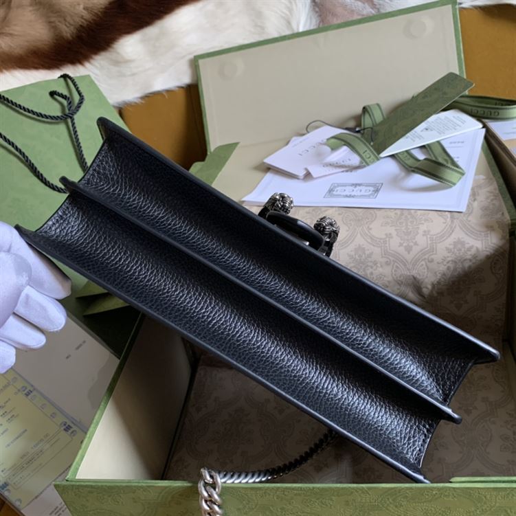 Dionysus small shoulder bag Black leather - Image 10