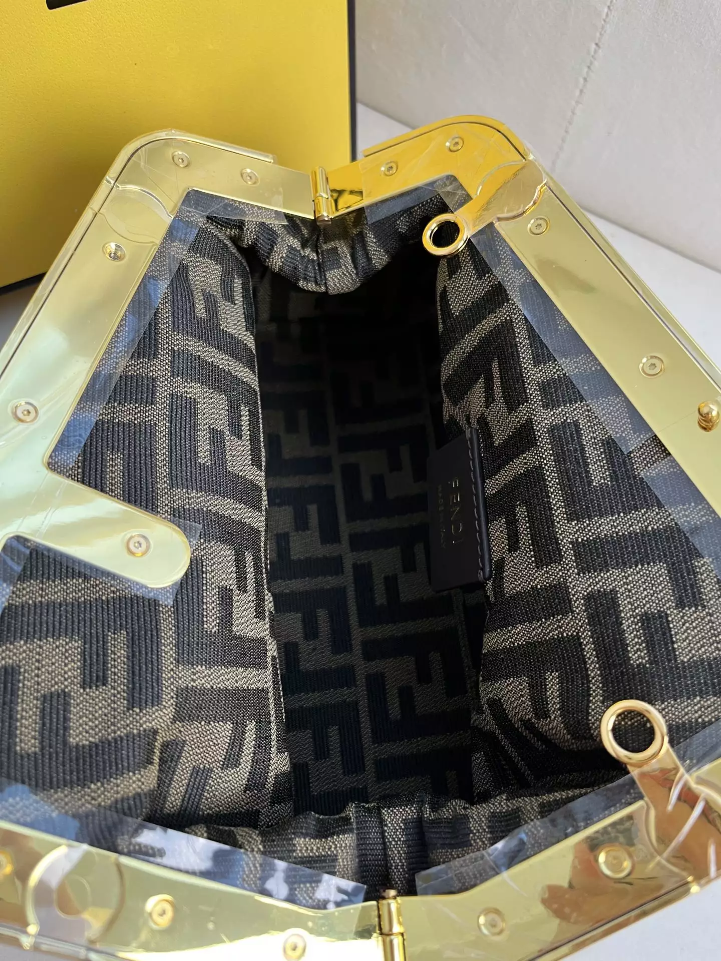 Fendi First Small Camellia Interlaced Leather Bag - Repbags.ru - Image 9