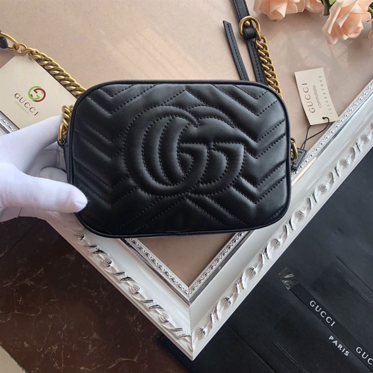 GG Marmont mini shoulder bag Black - Image 6