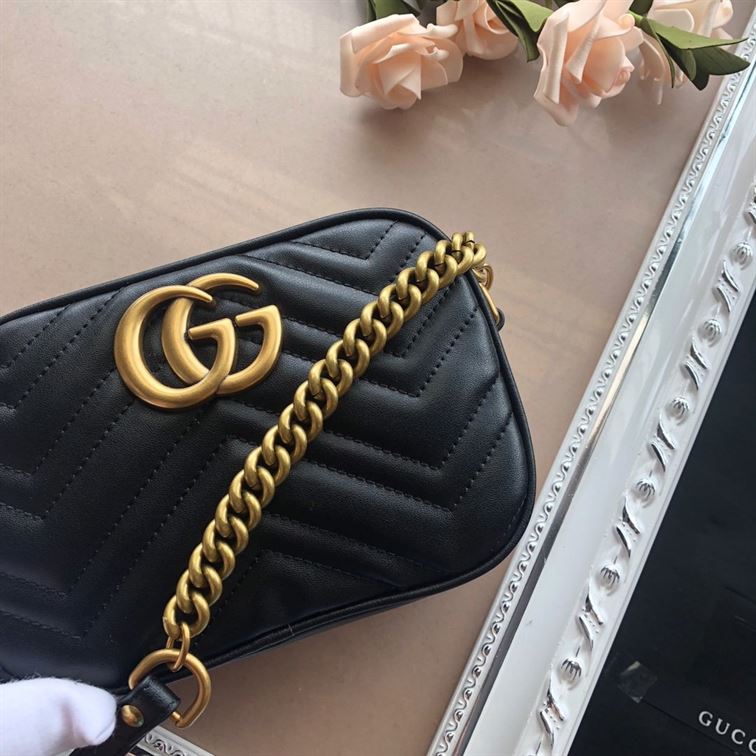 GG Marmont mini shoulder bag Black - Image 5