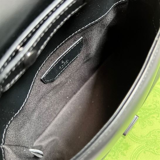 GG Marmont mini top handle bag Black - Image 11