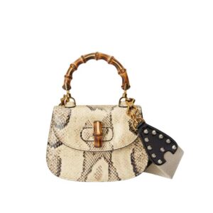 Gucci Bamboo 1947 python mini bag