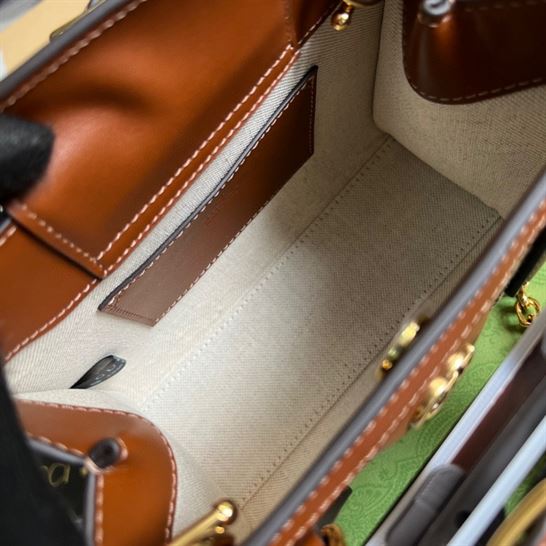 Gucci Diana mini tote bag Camel and ebony - Image 10