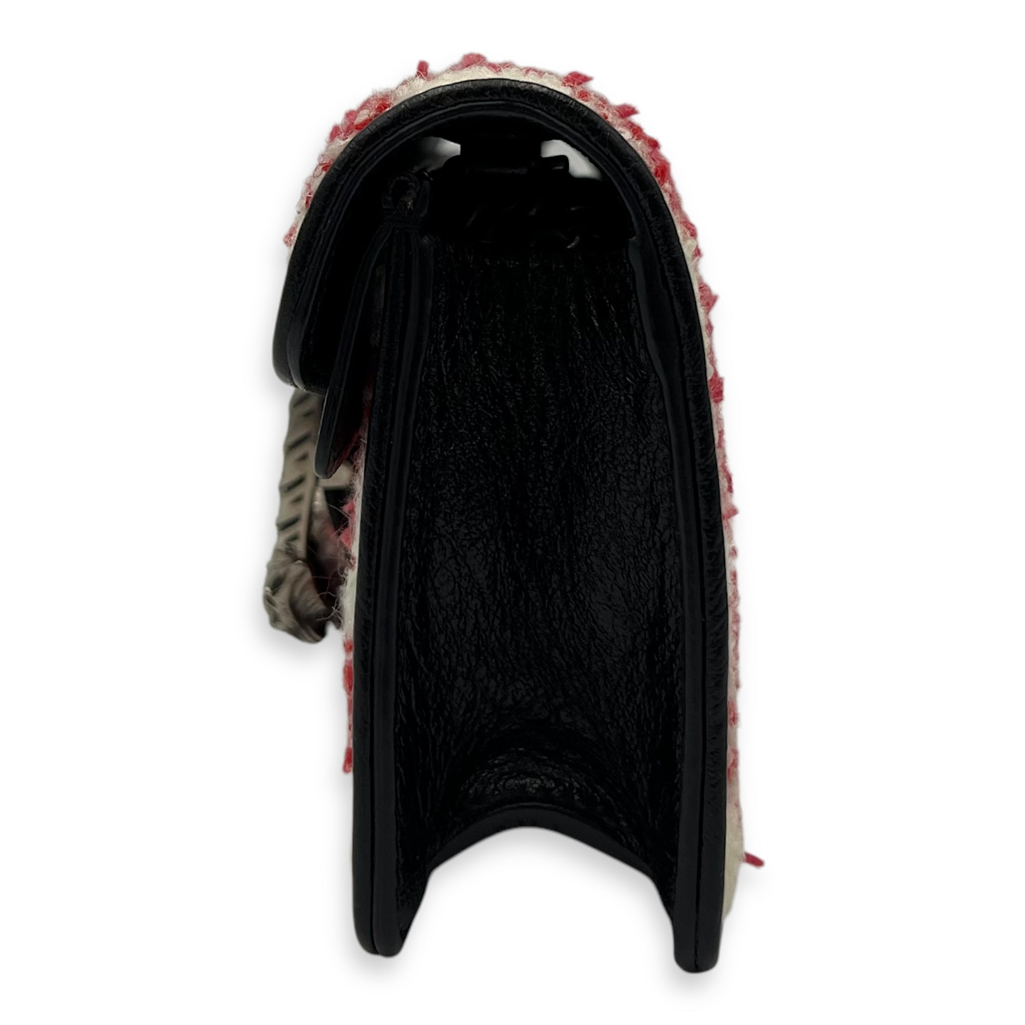 Dionysus Super Mini Red Crossbody Bag in Tweed, Ruthenium hardware - Image 5