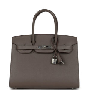 Hermes Birkin Sellier 30 Etain Epsom Palladium Hardware