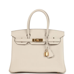 Hermes Birkin 30 Craie Togo Gold Hardware