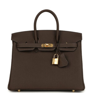 Hermes Birkin 25 Ecorce Togo Gold Hardware