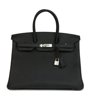 Hermes Birkin 35 Black Togo Palladium Hardware