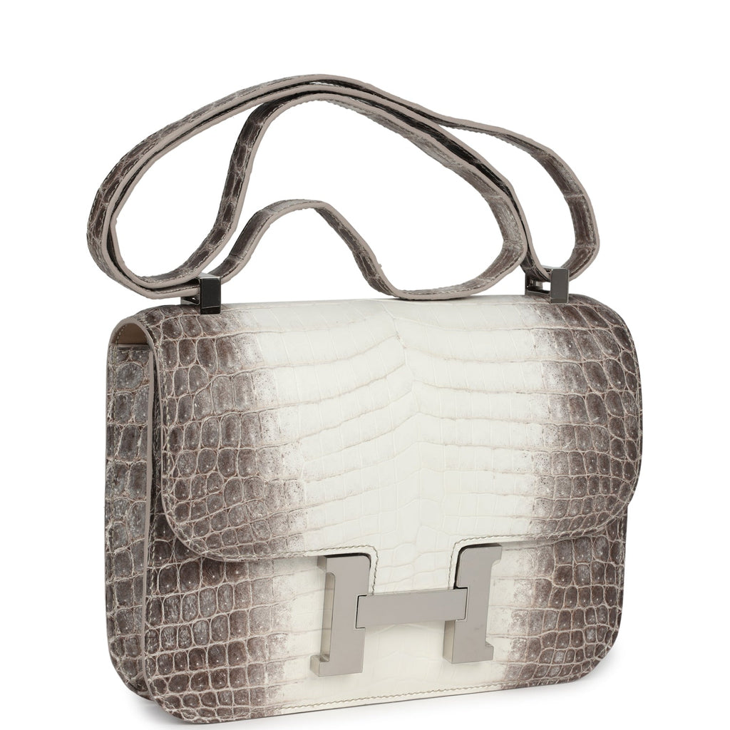 Hermes Constance 1-24 Himalaya Matte Niloticus Crocodile Palladium Hardware - Image 3