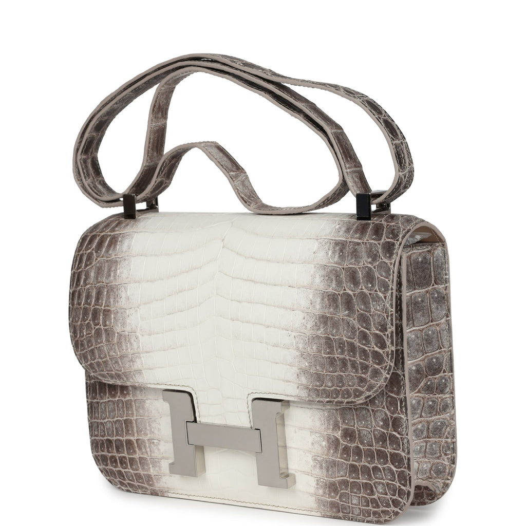 Hermes Constance 1-24 Himalaya Matte Niloticus Crocodile Palladium Hardware - Image 6