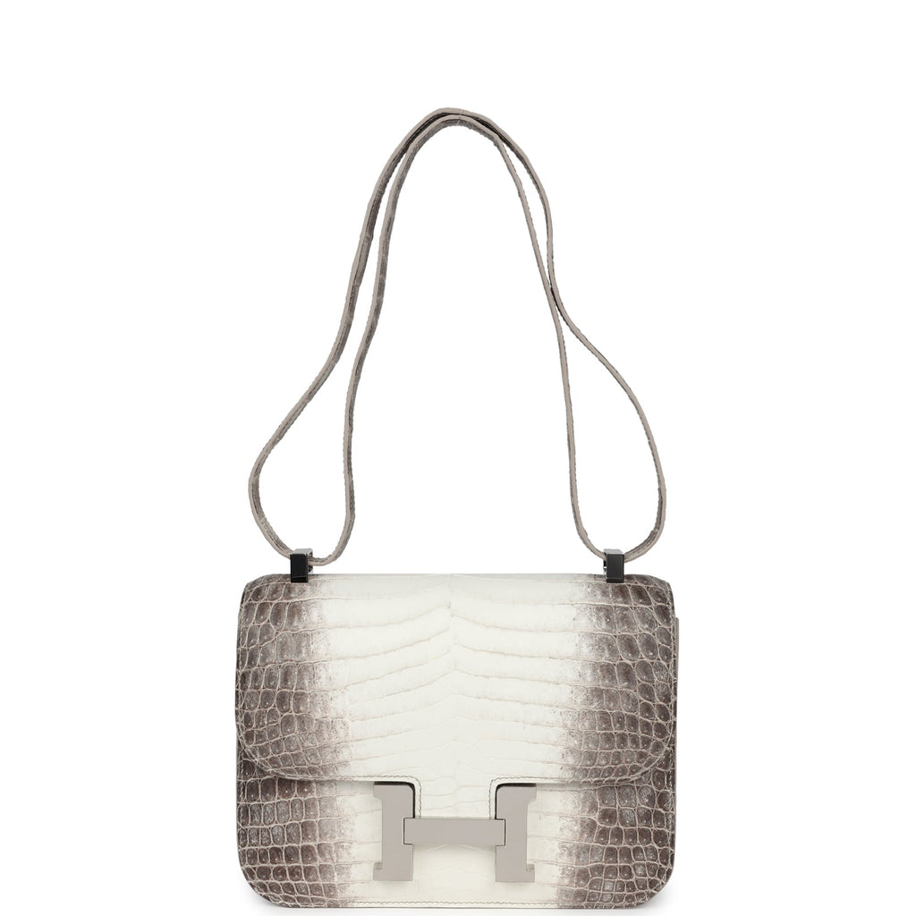 Hermes Constance 1-24 Himalaya Matte Niloticus Crocodile Palladium Hardware - Image 8