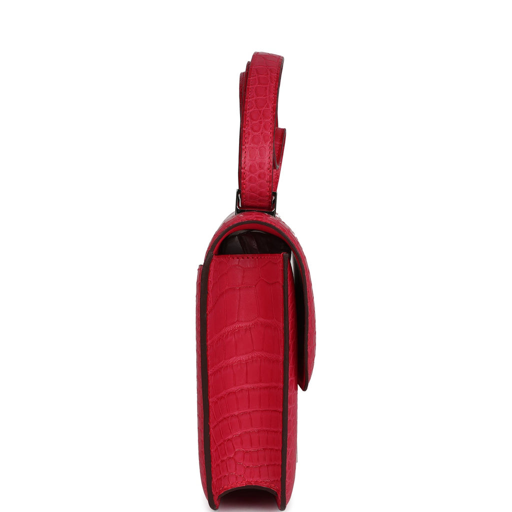 Hermes Constance 1-24 Rose Extreme Matte Alligator Palladium Hardware - Image 4
