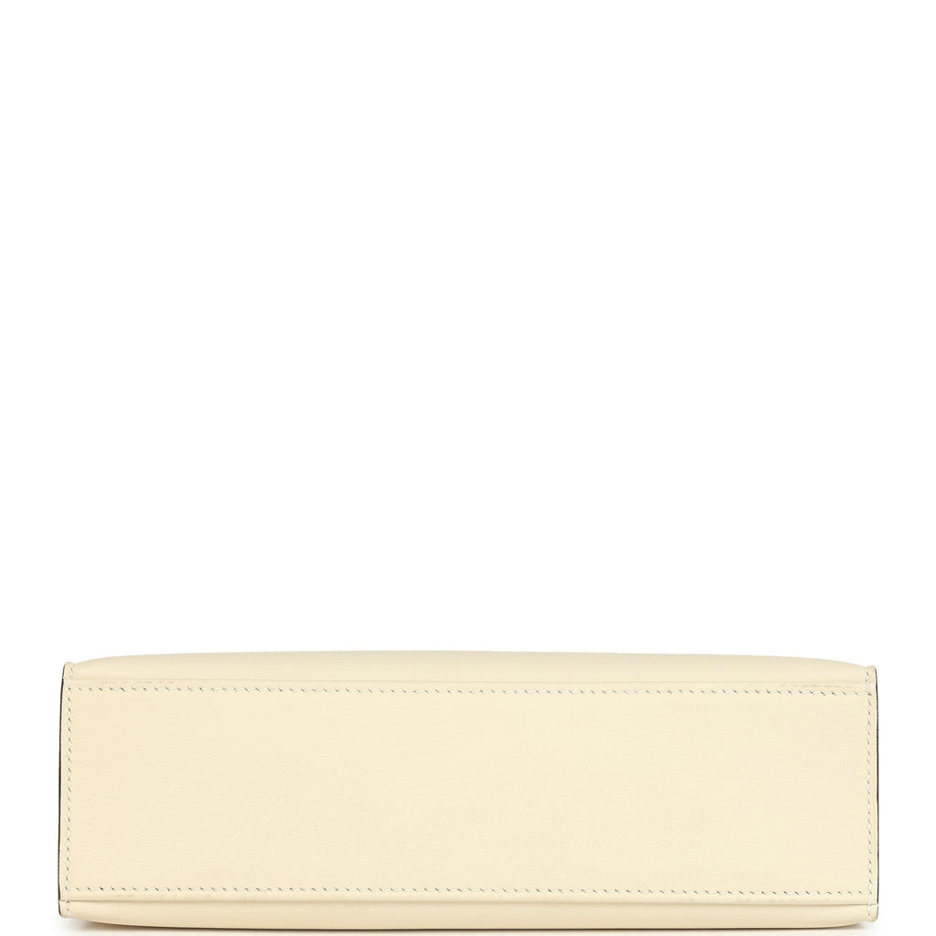 Hermes Special Order (HSS) Kelly Pochette Nata and Rose Sakura Swift Gold Hardware - Image 7
