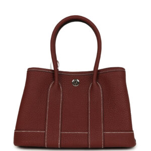 Hermes Garden Party Neo 23 Rouge H Negonda Palladium Hardware