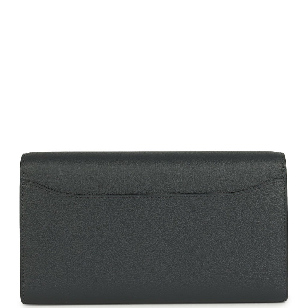 Hermes Constance Wallet To Go Gris Misty Evercolor Permabrass Hardware - Image 5