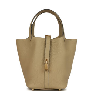 Hermes Picotin Lock 18 Trench Clemence Gold Hardware