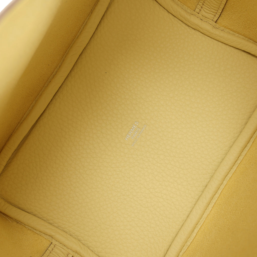 Hermes Picotin Lock Eclat 18 Jaune Milton Clemence and Vert Vertigo Swift Palladium Hardware - Image 8